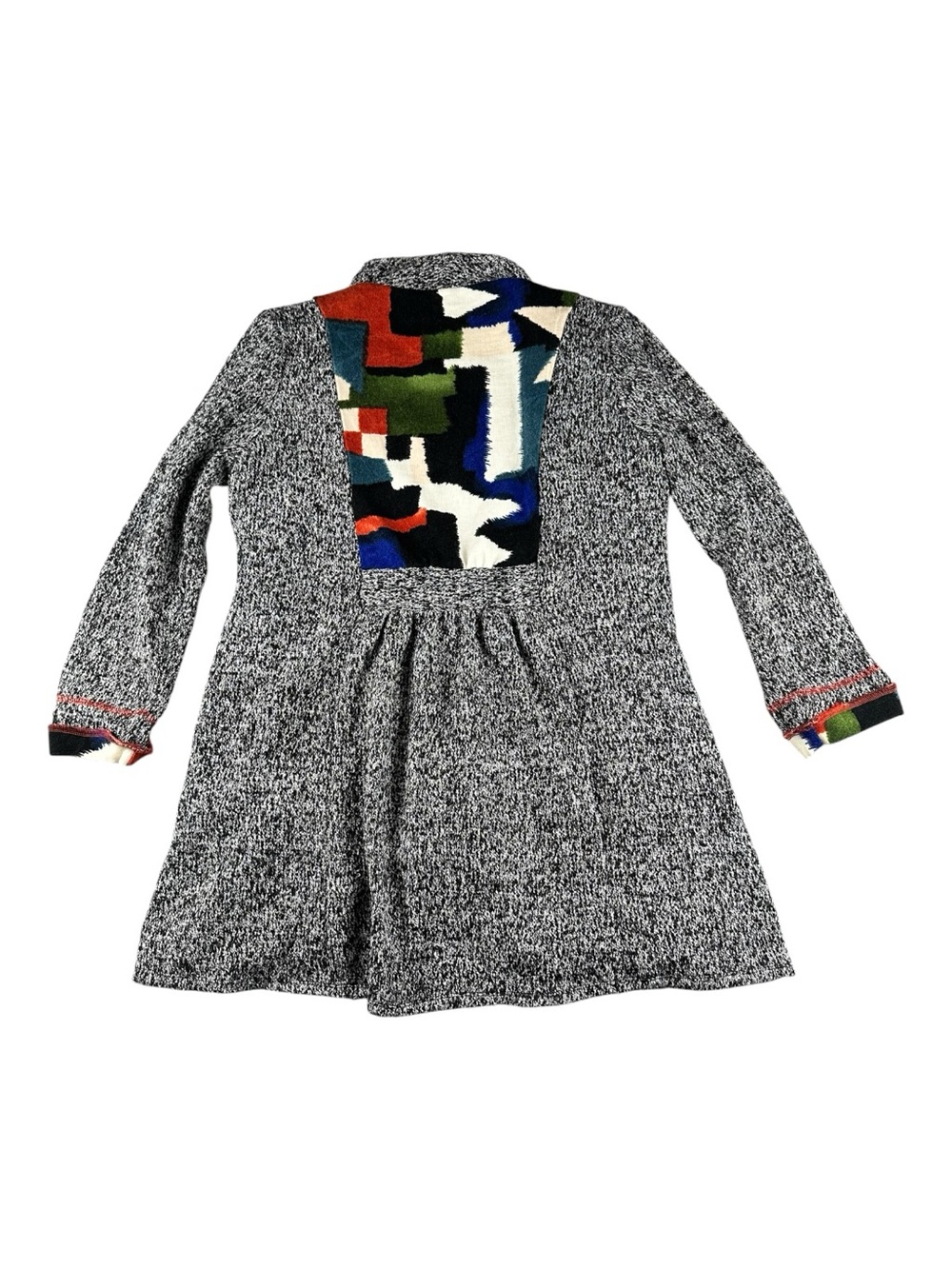 Anes A Art to Wear Patchwork Cardigan L Lagenlook Draped Boho - Picture 7 of 11